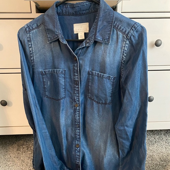 Caslon Tops - Caslon denim shirt XS